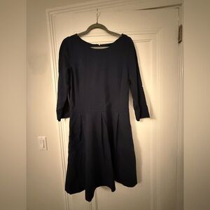 Banana Republic Dark Blue Long Sleeve Dress